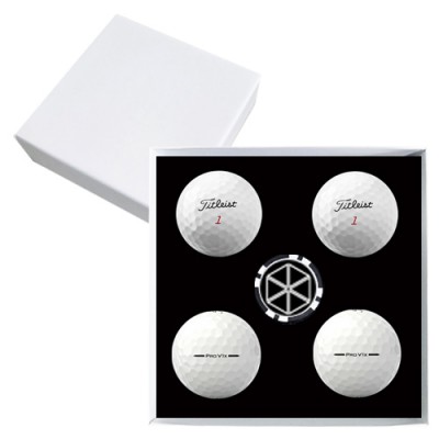 타이틀리스트 PRO V1x 4구 볼마커칩 고급 싸바리케이스