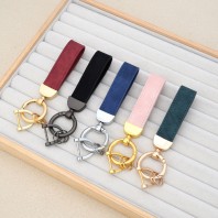 로페리아 레트로 감성 가죽 자동차키 팬던트 키링(0216273)