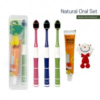 M케이스 죽염광폭LG칫솔 페리오 칫솔걸이 칫솔치약세트