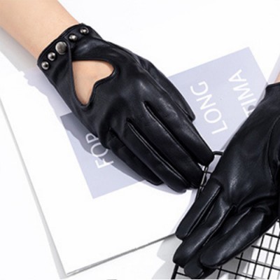 로페리아 하트 모양 PU 여성 가죽장갑(0216589)