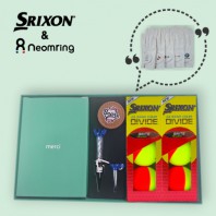 스릭슨 Q스타 투어 디바이드 컬러볼 3피스 6구+원사이즈 골프장갑+골프티+가죽볼마커세트