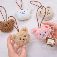 곰돌이 캐리어 네임택 키링