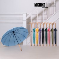 미치코런던 55*12K 우드 곡자 장우산 (M058)