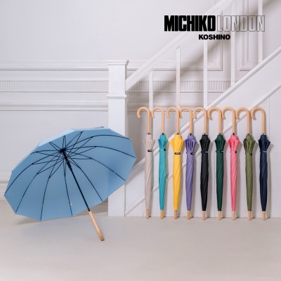 미치코런던 55*12K 우드 곡자 장우산 (M058)