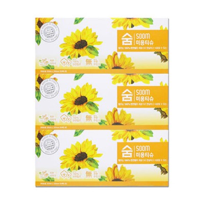 2545 숨 각티슈 200매 미용티슈 부드러운 화장지