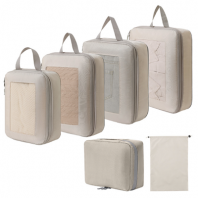 프리미엄 여행용 압축 다용도 메쉬창 파우치 6종set