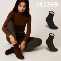 플씨드 벨벳 하이컷 방한 덧신