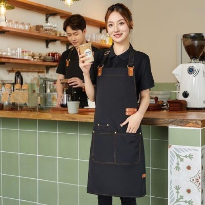 제이엘 캔버스 홀터넥 방수 앞치마