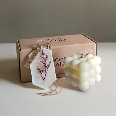 센트라도 미니 오브제 캔들+고체방향제 왁스타블렛 세트