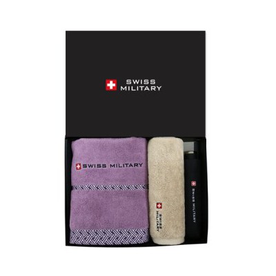 스위스밀리터리  3단수동무지+바스1P+180g 타올 1p(소)