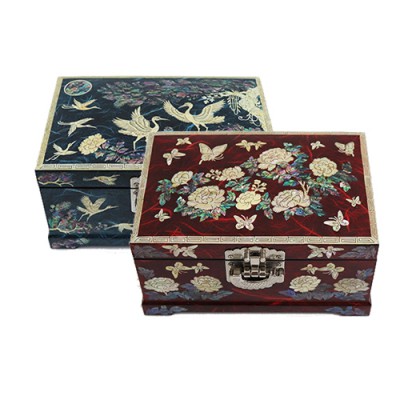 나빌레라 7치 한지 고급2단 자개보석함