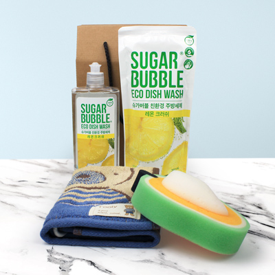 슈가버블 주방 용기+리필 핸드타올 4종세트