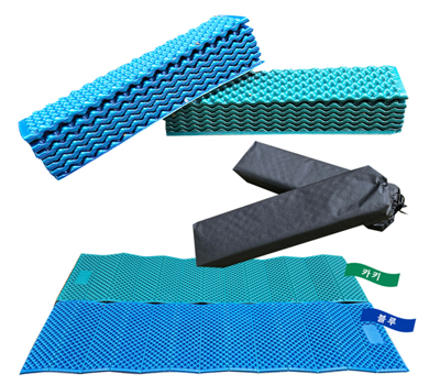 [1인용 자바라캠핑매트 파우치포함]사이즈 205*63/파우치스크린인쇄/매트양각발포인쇄가능