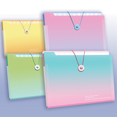 레인보우 5칸 인덱스 문서정리 도큐먼트 수납보관 화일(파일) 홀더