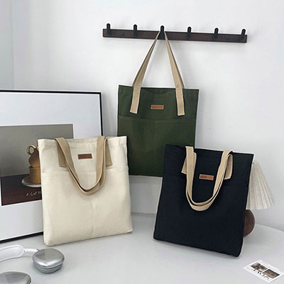 에코 캔버스숄더백