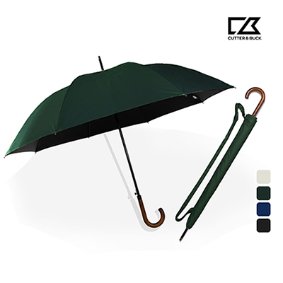 [커터앤벅] 70 곡자 자동 우드핸들 암막 장우산