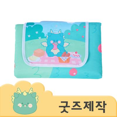 ZA007 [커스텀굿즈] 풀오버인쇄 데일리 푹신한 방수 방습 단열 돗자리 피크닉매트 (박스제작가능)
