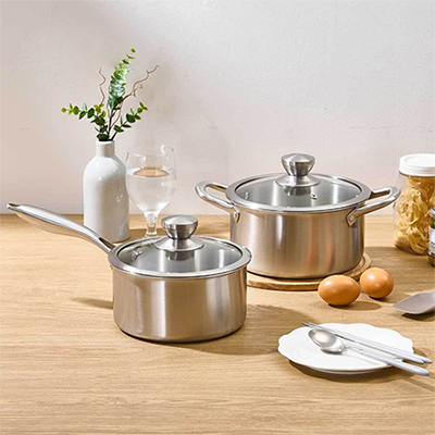 영국R. 마이티 통3중 IH 스텐 냄비 2종 세트