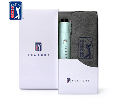 PGA 3단수동 카본 립스탑 암막 우양산+190g 코마사 호텔타올 세트