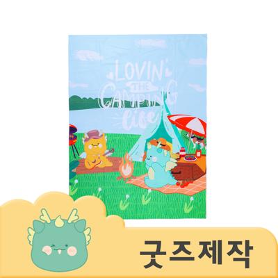 ZA258 [커스텀굿즈] 풀오버인쇄 스퀘어 풀컬러 따뜻한 양털 담요 100*130 (박스제작가능)