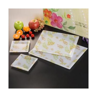 직사각 아크릴쟁반(풀잎) 4P