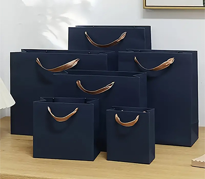 16_우아한네이비블루종이쇼핑백3종세트