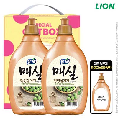 참그린 매실500용기 2P  유포지스티커부착무료