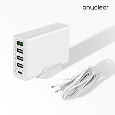 애니클리어 멀티 포트 급속 고속 충전기 PD [5포트] / [받침대 포함]