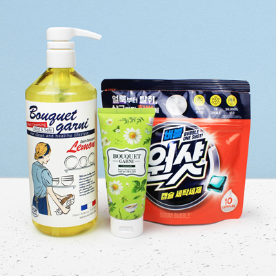 부케가르니 주방세제 750ml 핸드크림 3종 .세트