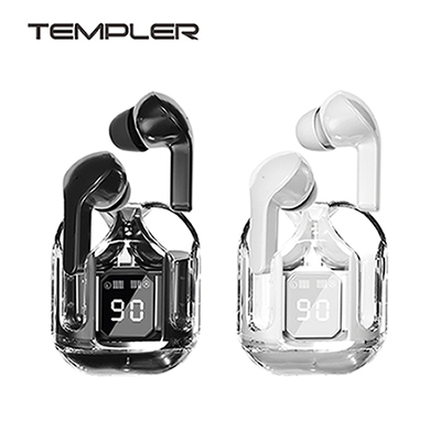 템플러 투명 블루투스 LCD 이어셋 BT-W500