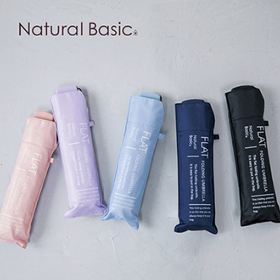 내츄럴베이직 플랫 150g 6K 3단 수동 양우산(UPF50+)