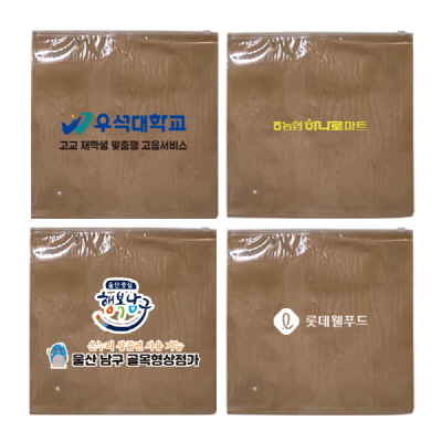 지퍼백/pvc+부직포/포장용지퍼백 [L] 30x30cm