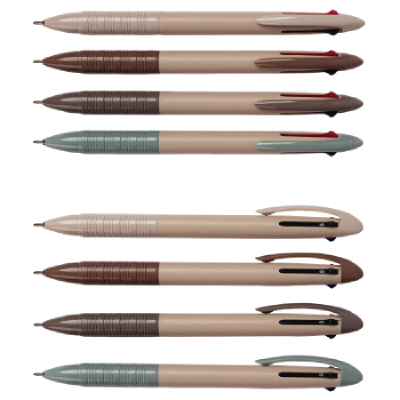 국산 베이지 3색 볼펜