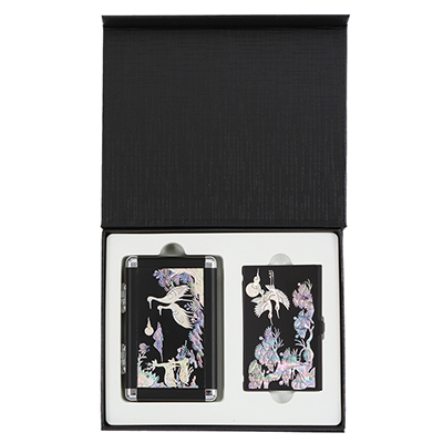 십장생나전손톱깍이+송학나전명함케이스2종세트