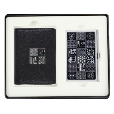 수복자개가죽명함지갑+수복문자도자개명함