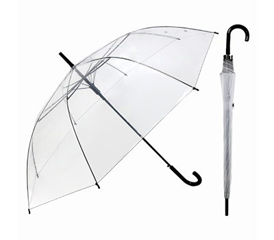 무표 65자동 POE 엣지바이어스 투명 장우산