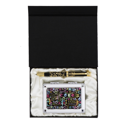 한글볼펜+한글자개손톱깎이2종세트