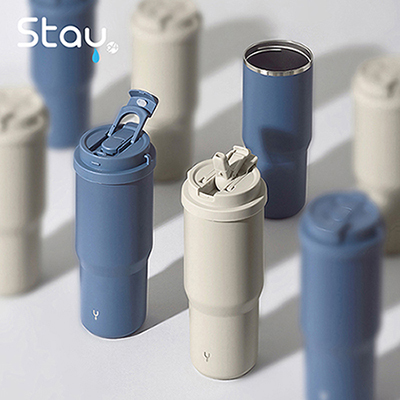 스테이24 대용량 쓰리웨이텀블러 750ml 보온보냉 빨대