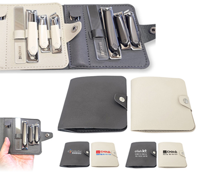 [가죽케이스 손톱깍이세트 9종]외출여행 출장시 휴대편리/다양한사이즈/개별OPP/인쇄가능