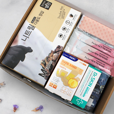 니트릴장갑 100매 핑크솔트 치약 8종세트