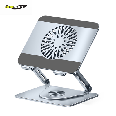 애니포트 AP-NT1 360도 회전형 탈부착 쿨러 노트북 거치대 (최대17인치)