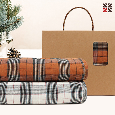 타탄패턴 더블양면담요A