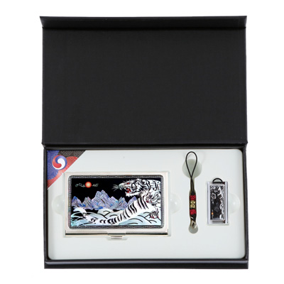 백호자개명함+백호자개USB(8GB~64GB)