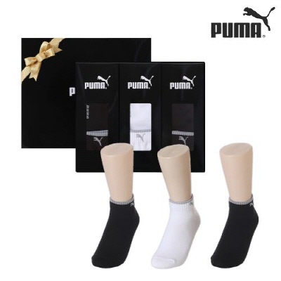 [퓨마] 여성 캐쥬얼 겸용 스포츠 중목양말 3족세트