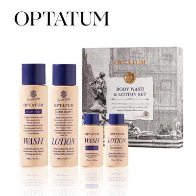 옵타움 OPTATUM 퍼퓸 바디워시&바디로션 4종 선물세트(루시드 나잇향)