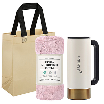 비틀즈 진공 텀블러 + 타올 선물세트