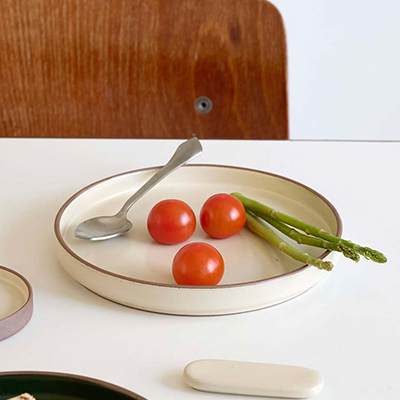 포설 원형접시 3color