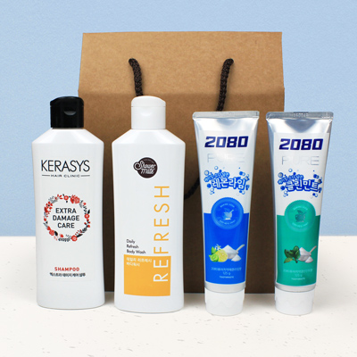 애경 캐라시스 샴푸 2080치약 4종세트