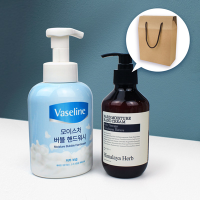 바세린 모이스처 버블 핸드워시  NARD 나드 펌핑형 핸드크림