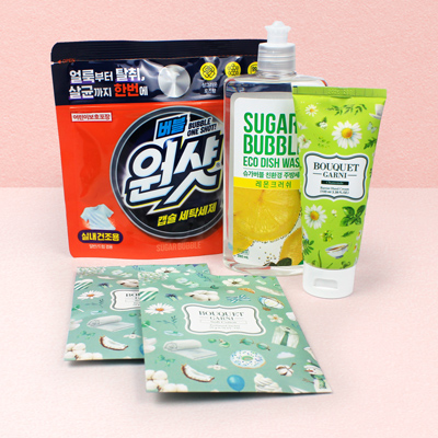 버블원샷 캡슐세제 주방세제 5종세트